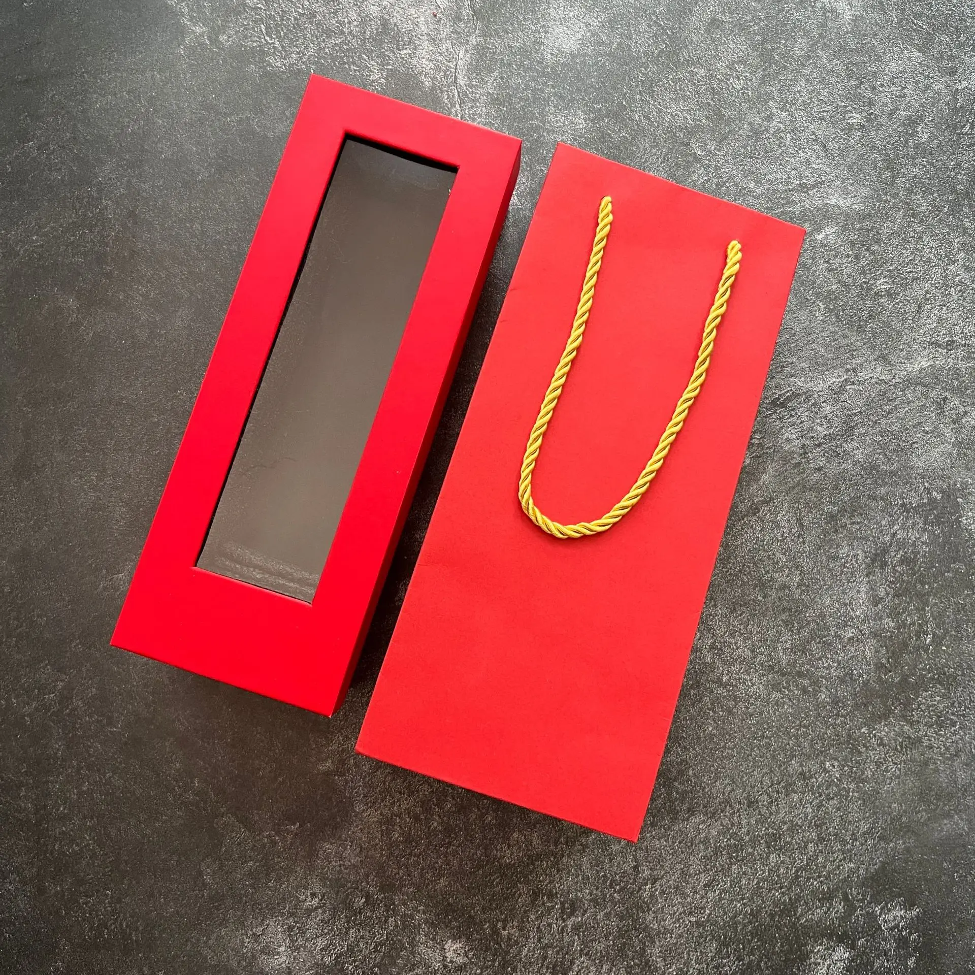 Thermos Cup Bottle Gift Box Cover Transparent Window Gift Holiday Companion Gift Packaging Box Printed Logo