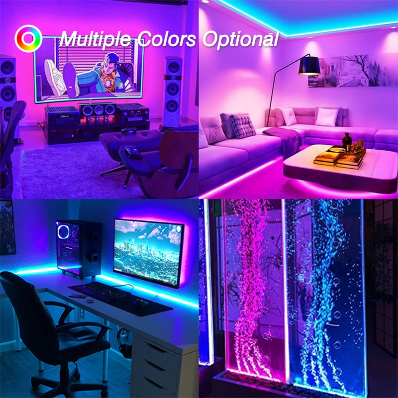 220V 5 Metros Controlador China Inteligente Luz 5050 Neon Para Tv De Luces Rgb Tiras Led