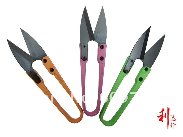 Professional 10.5cm Colorful ABS Handle Plant Mini Scissors Snips