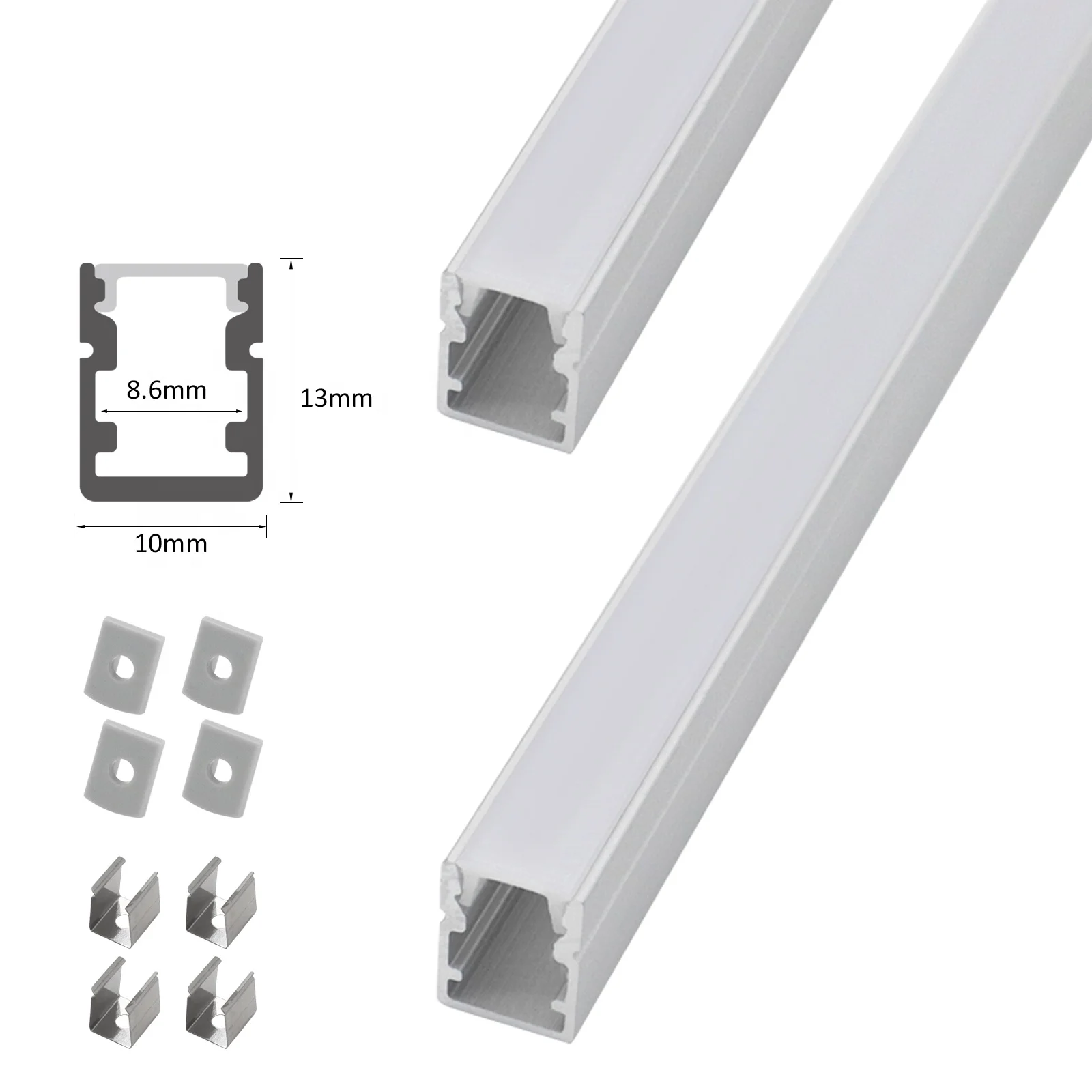 High Quality 003H Aluminium For Kitchen Cabinet 10*13mm 6063 Aluminum Alloy Led Light Profile