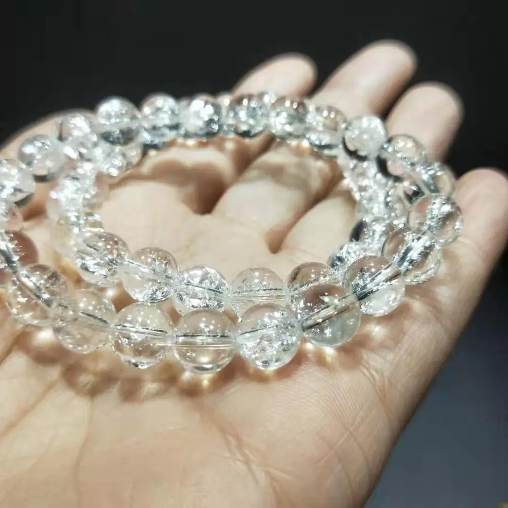 Wholesale Natural Jewelry Clear Quartz Beaded Bracelet Crystals Healing Stone For Wedding Souvenirs Guests