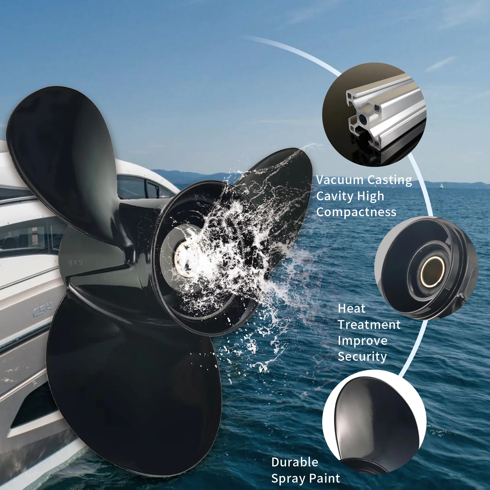 4-6 HP 7.5'x7' Boat Accessories For MERCURY Outboard Engine