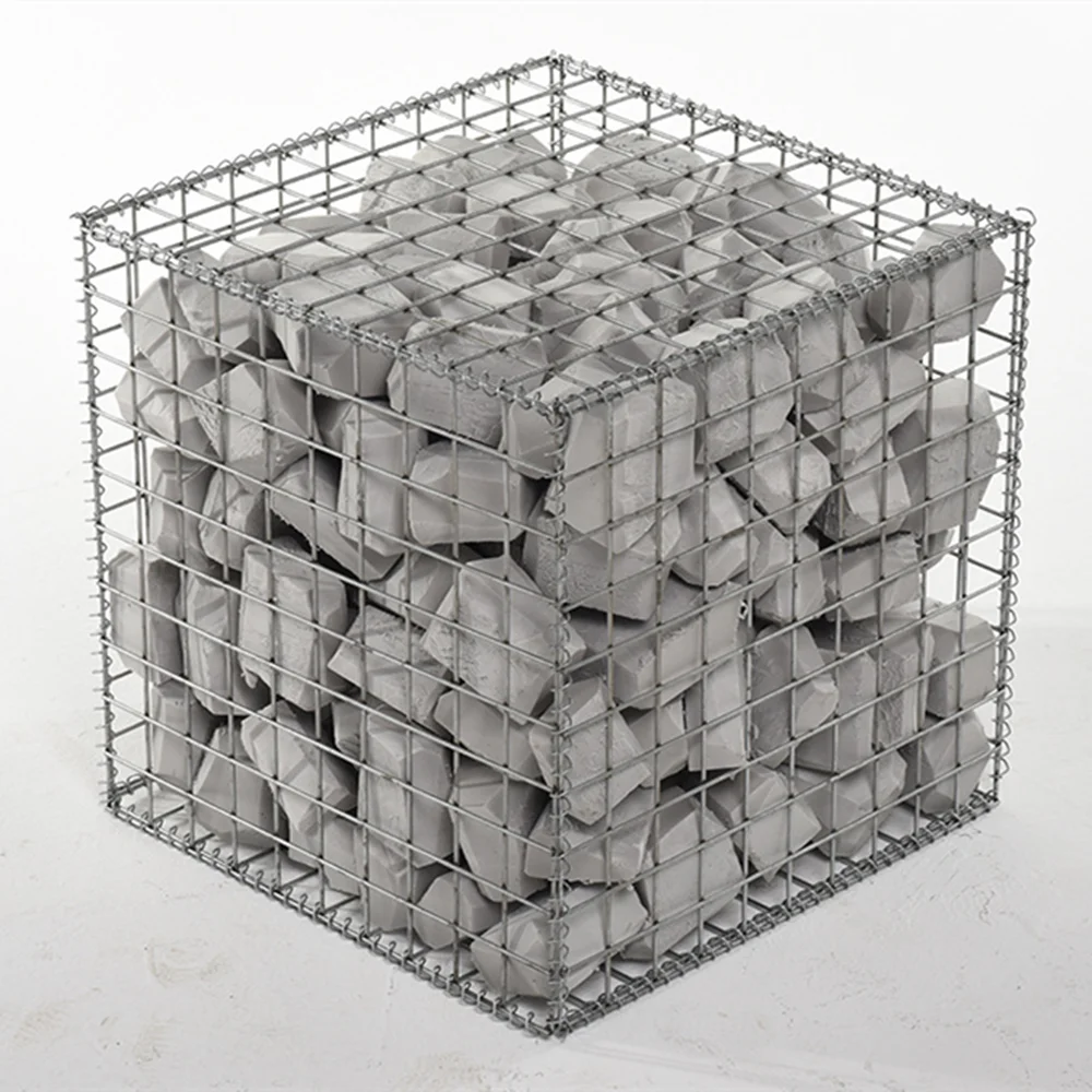 High corrosion-resistant welded gabion box basket retaining wall stone cage wire mesh
