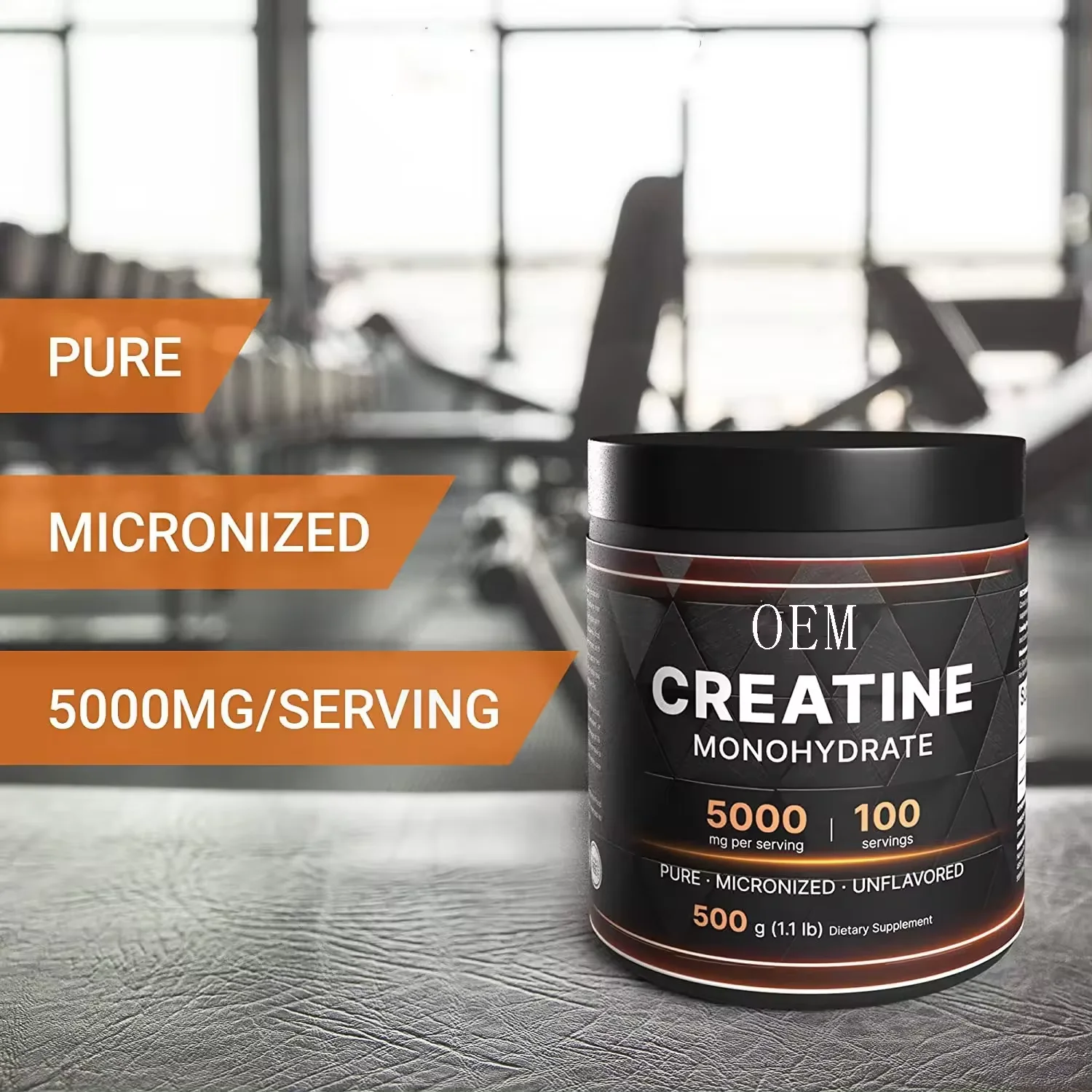 High Quality Creatine Monohydrate Powder 500 Grams Pure Unflavored Creatine Powder