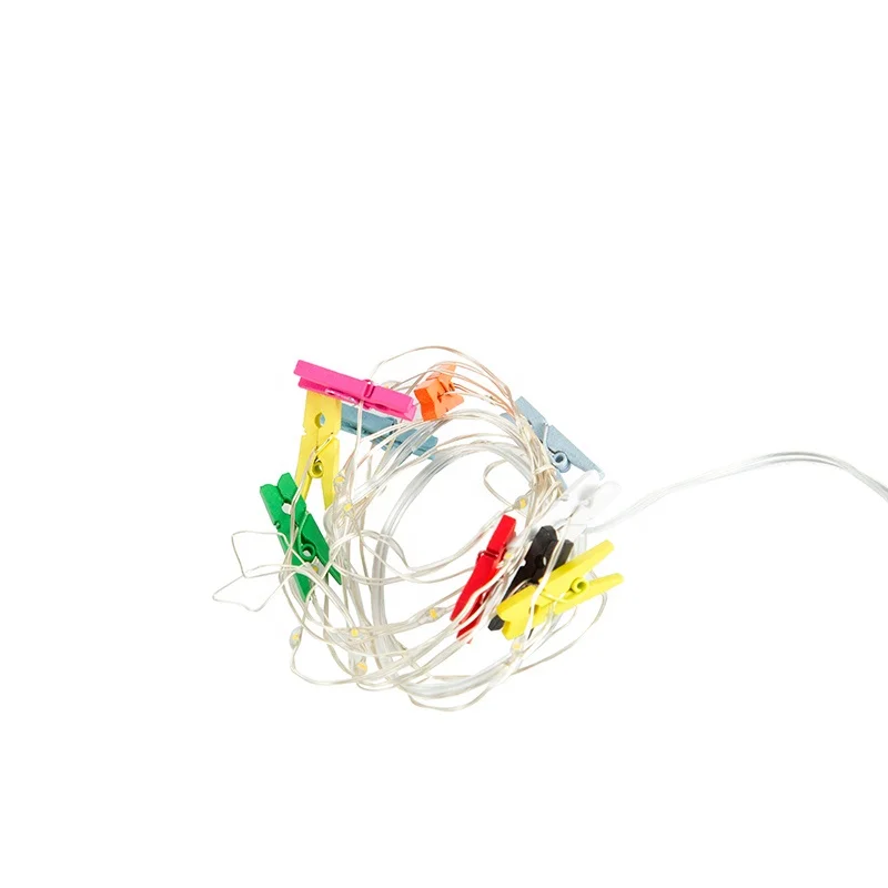 Led Custom Made High Quality Photo Clip Battery Operated Mini Copper Wire Led Fairy String Lights