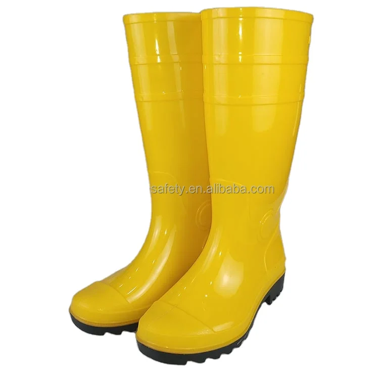 LOW PRICE PVC CUSTOMIZED WORK SAFETY MENS RUBBER MIDDLE WATERPROOF RAIN BOOTS
