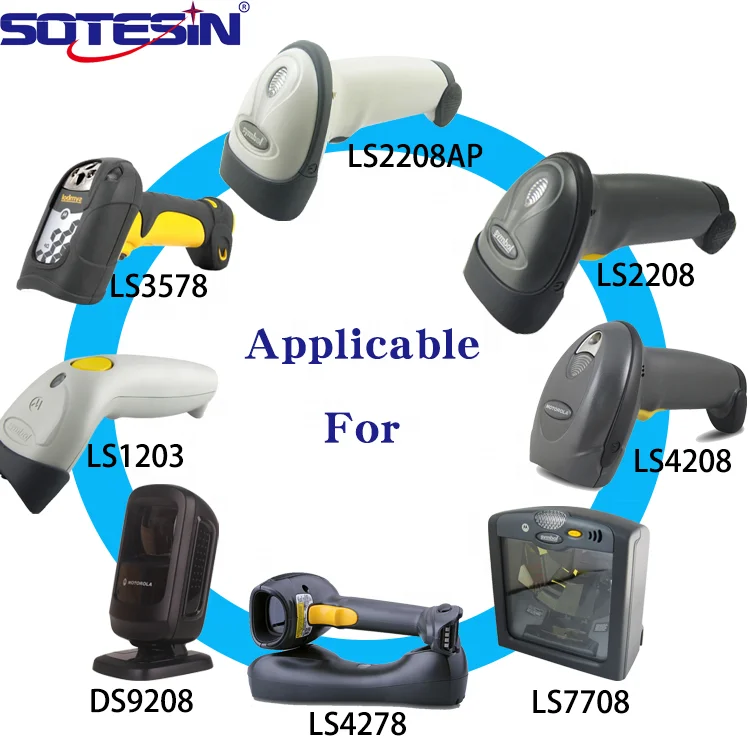  CBA-U01-S07ZAR 2 м USB сканер штрих-кодов Сканер кабель провод LS2208 DS2208 LS4208 Rj45 Мужской Usb печатающая головка для Zebra