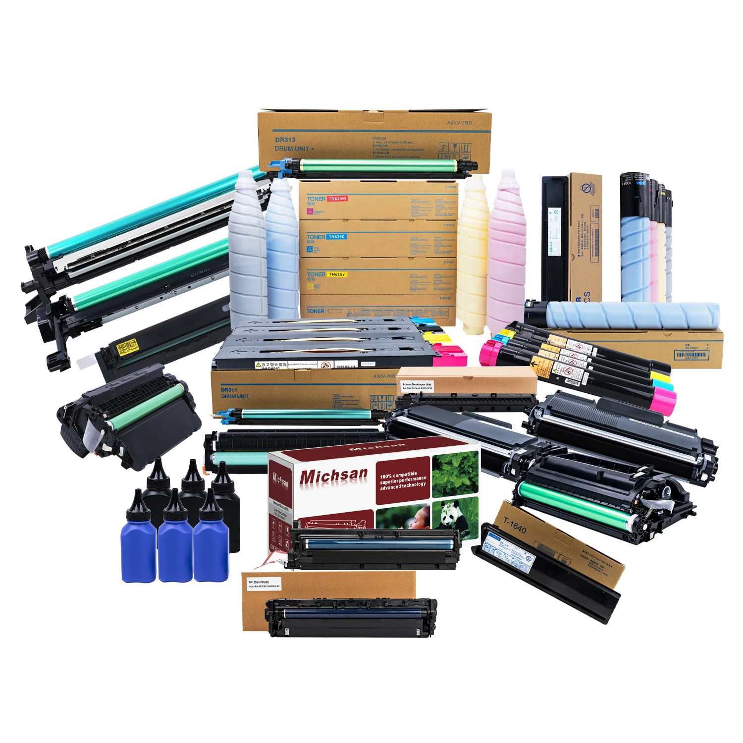 Совместимый картридж с тонером W9050MC W9051MC W9052MC W9053MC для HP Color LaserJet управляемый MFP E87640z E87650z E87660z