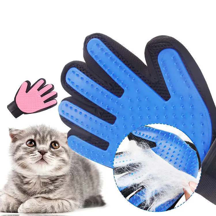 Pet Grooming Cat Hair Remover Hair Removal Gloves Dog Cat Pet Hair Removal Brush Gloves