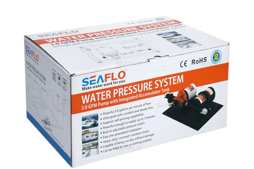 0,75 литровый герметичный резервуар SEAFLO