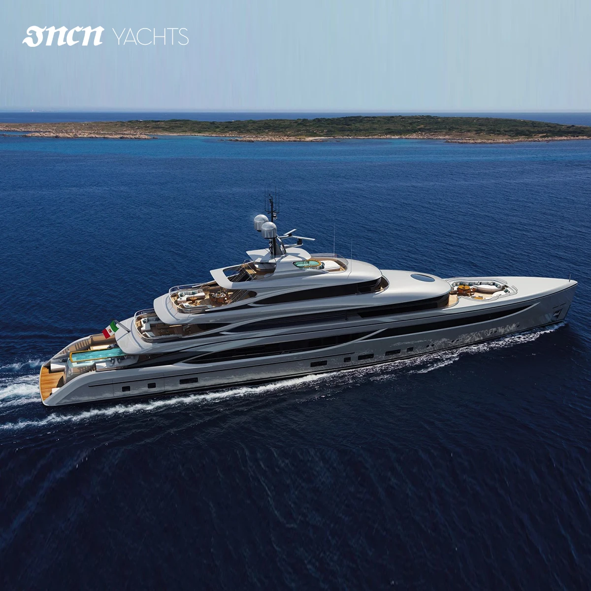 JNCN Luxury yacht  236ft yacht with beautiful large interior design Custom Large yacht for sales