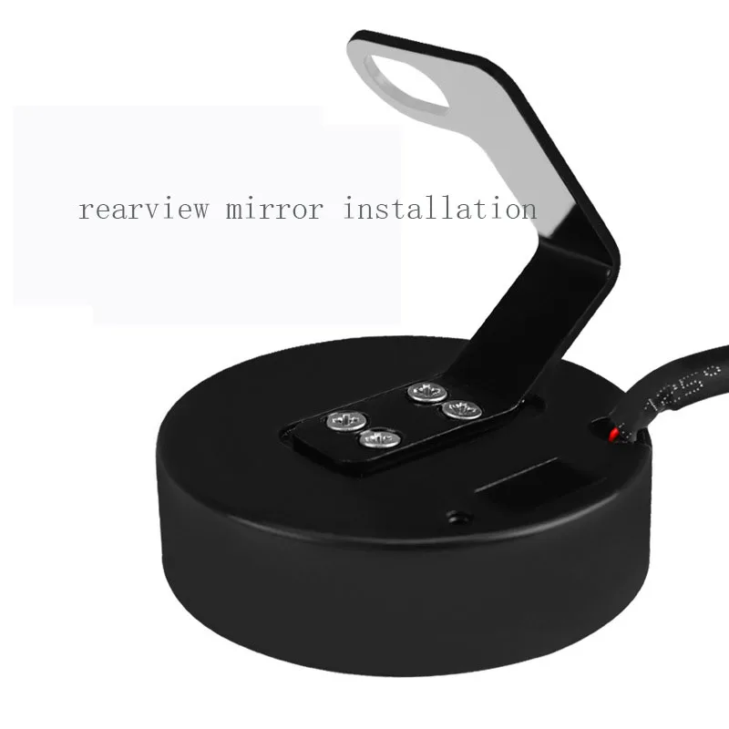 Motorcycle Voltage Time Temperature Four-In-One Digital Display Meter Rearview Mirror Led Night Vision Waterproof Meter