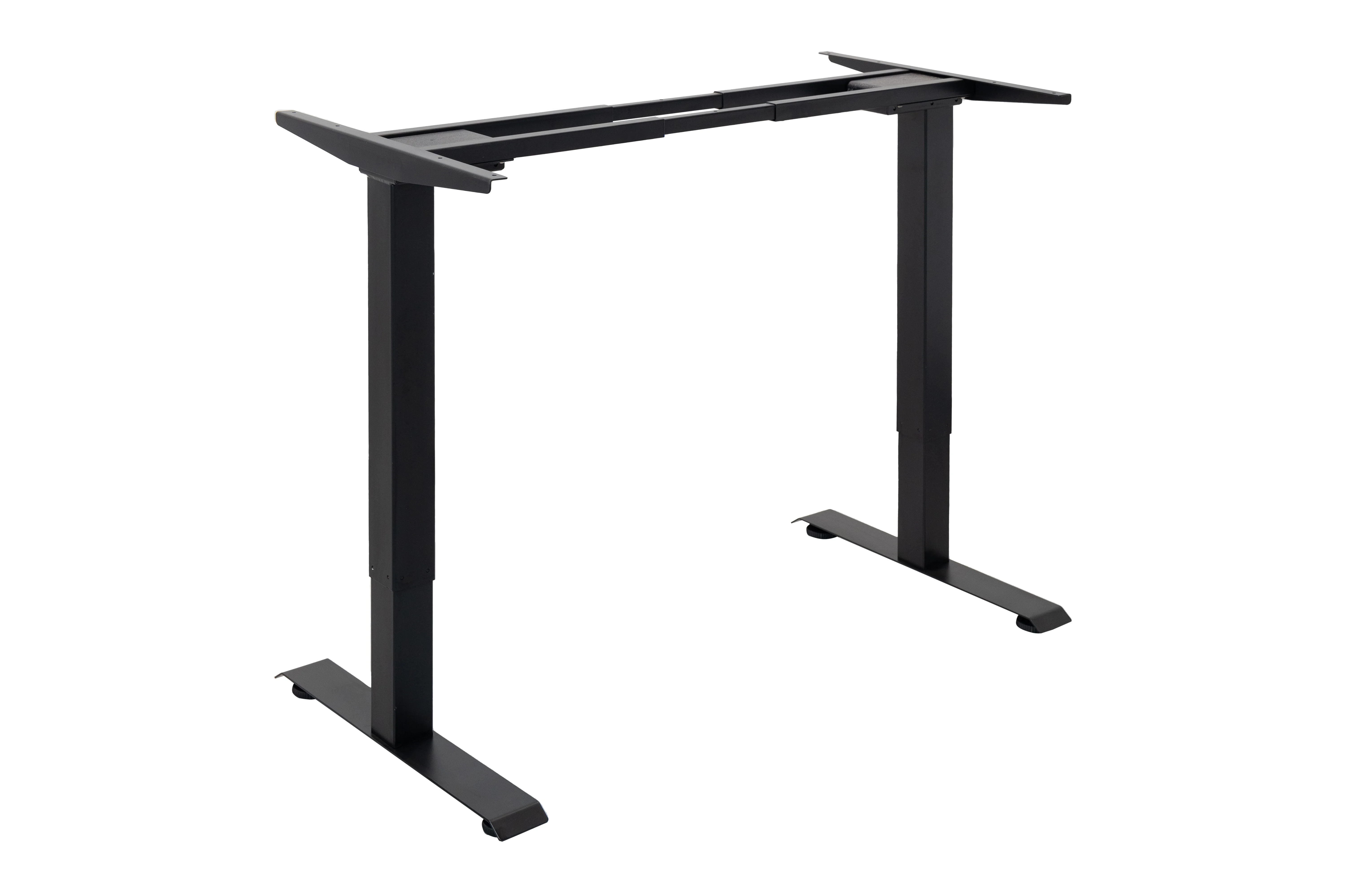 Ergonomic height adjustable sit standing desk frame  for big size tabletop with square metal desk leg