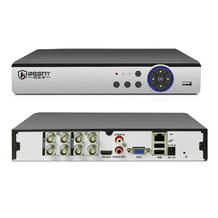  BESNT 1080P H.264 4CH 8CH AHD DVR p2p 4 in 1 CCTV Support