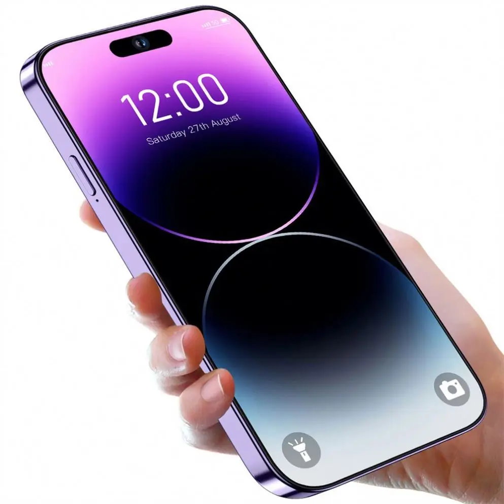 Смартфон i14 Pro Max 6 7 дюймов 16 ГБ + 512 мобильные телефоны оптом HD ...