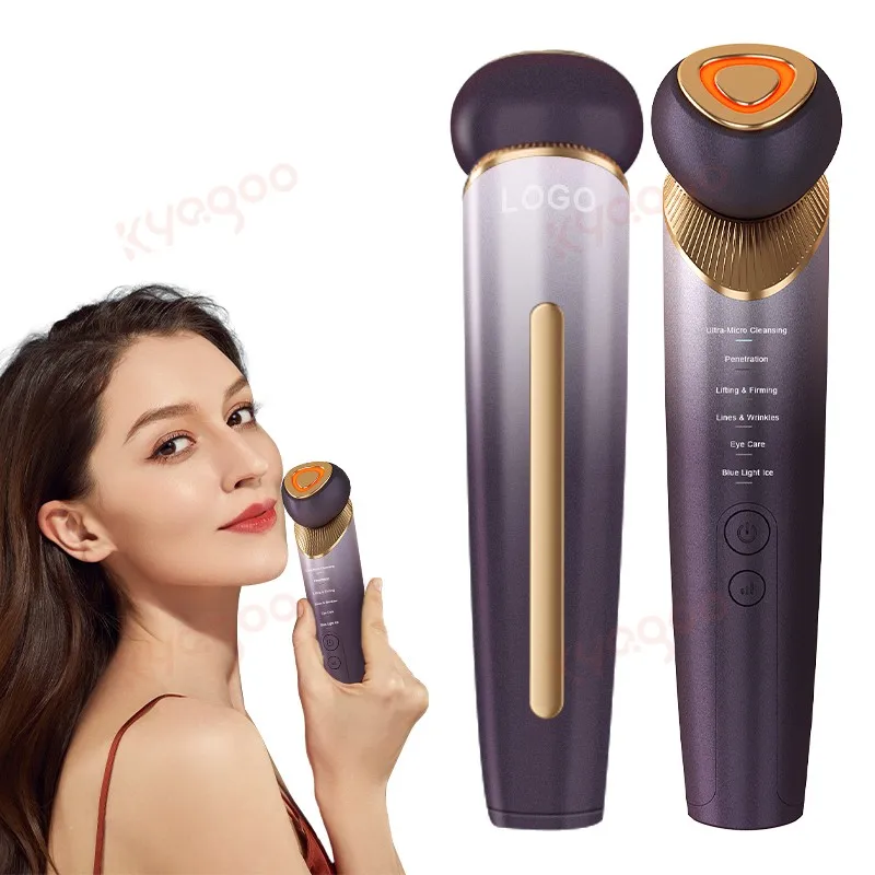 Radio Frequency Facial Machine Skin Therapy Wand Ion Therapy LED Light Machine for Neck Lift&Firm Tighten Skin Wrinkles Tool