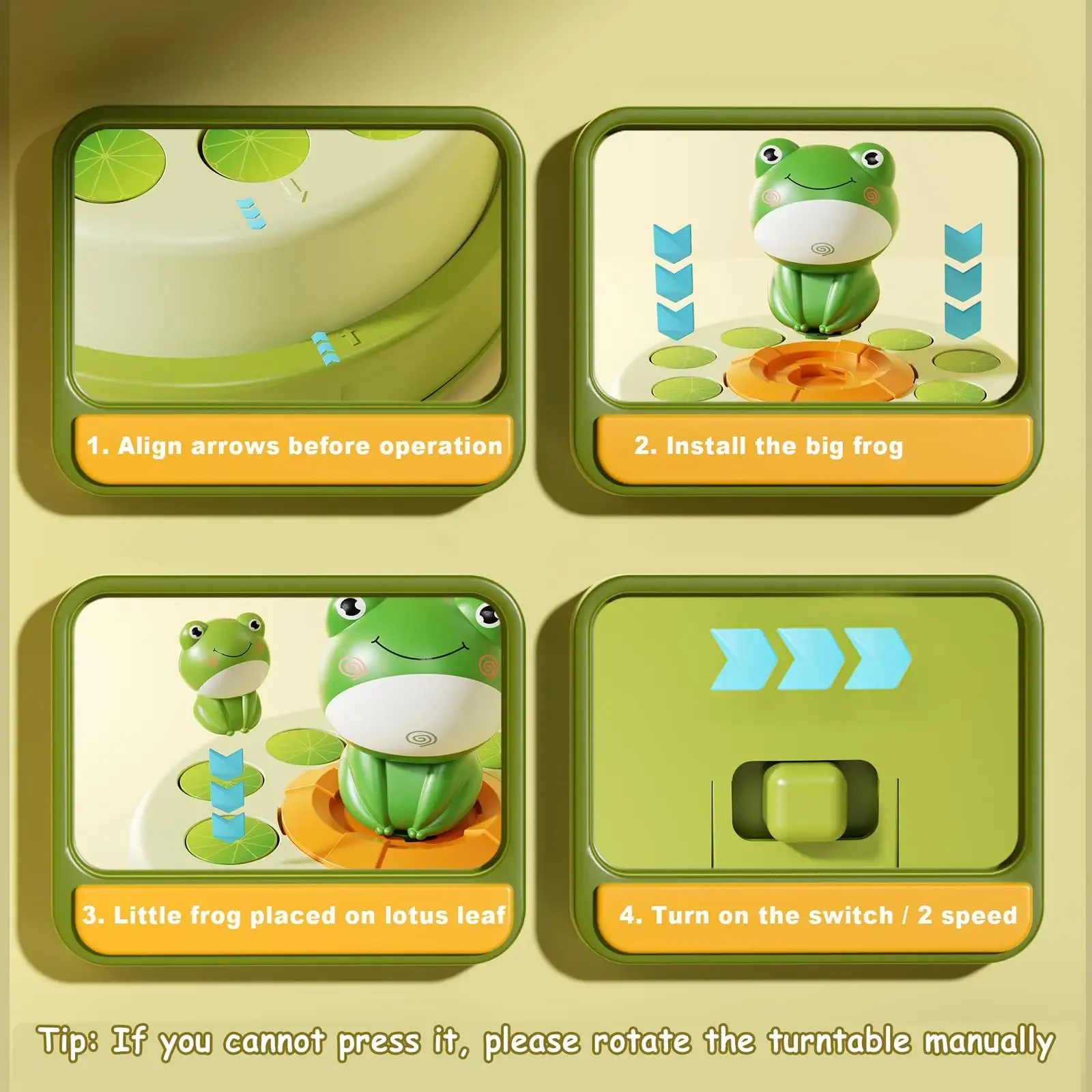 2 Players Interactive Musical Pop Up Frog Catcher Board Game with 12 Mini Frog and 2 Net Bag