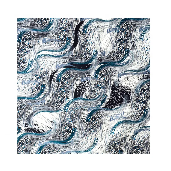 Palin Цифровая печатная Песочная моющаяся шелковая крепдешиновая ткань CDC