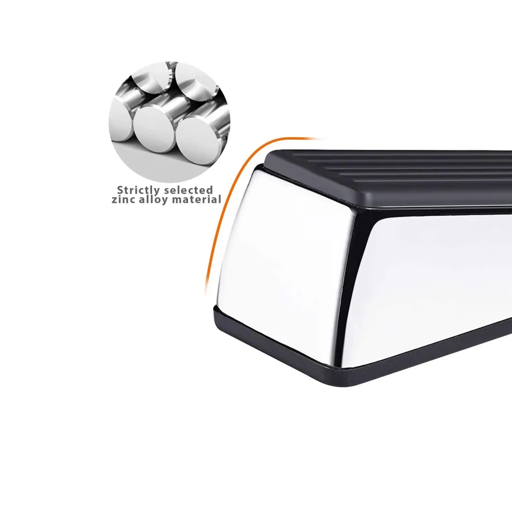 Premium Rubber Metal Door Stop Heavy Door Stopper Wedge Stopper Home Improvement