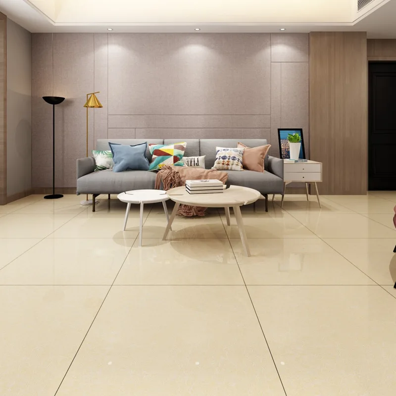 Factory Price bathroom 600*600 glazed marble  look slab peel and stick ceramic floor tiles for floor