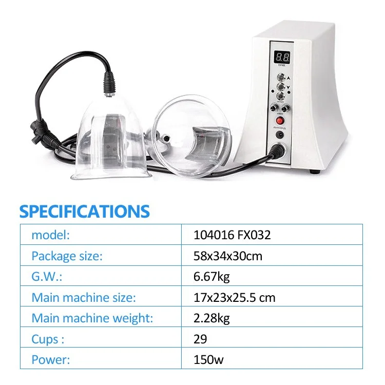 2024 Best Price Vacuum Breast and Buttocks Enlargement Machine Lifting Vacuum Cupping Butt Lifting Machine