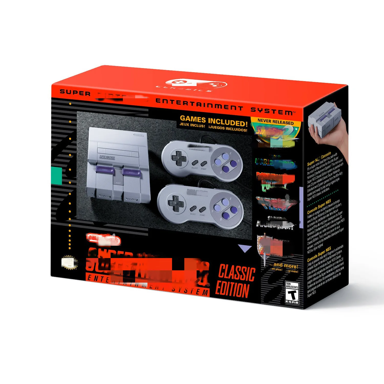 Семейная развлекательная игровая система 32 бит встроенные 21 игра для SNES Классическое Издание HD выход видео игровая консоль