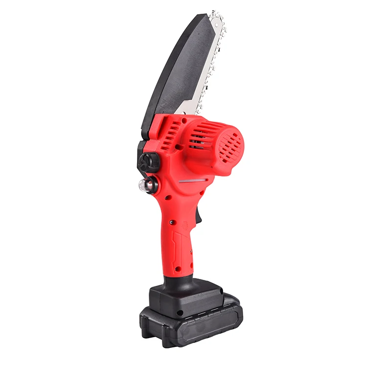 Mini Chainsaw Hand-held Powered Small Cordless Battery Rechargeable Chainsaw Portable Safety Bezel Mini Electric Chainsaw