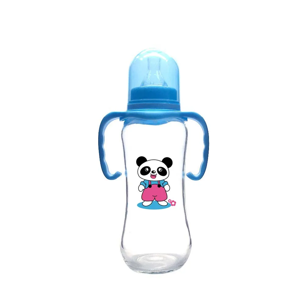 Custom Cheap Borosilicate Glass Baby Bottle Baby Glass Feeding Bottle