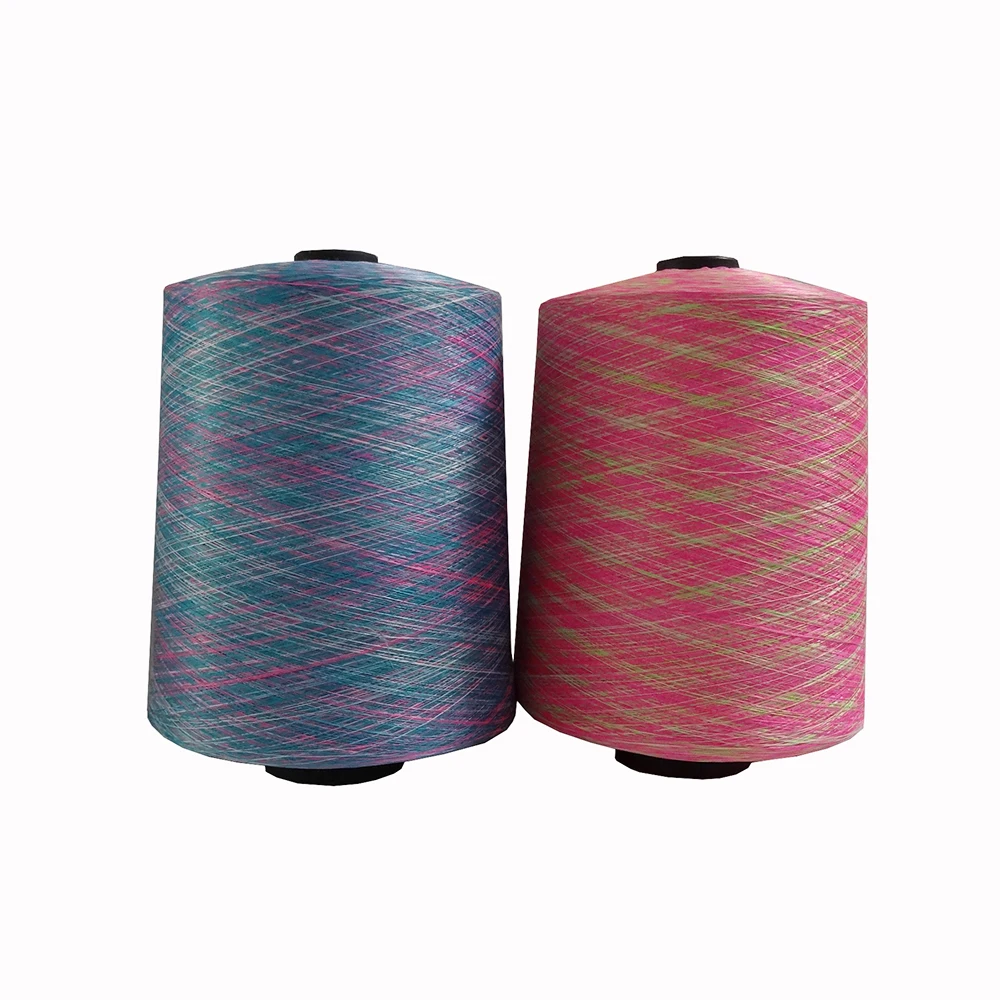 150D/144F Multiple colors polyester space dyed yarn for knitting fabric