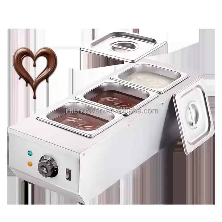 Restaurant Equipment Electric Double Groove hot Heating melting chocolate / butter melting machine / electric sugar melting pot