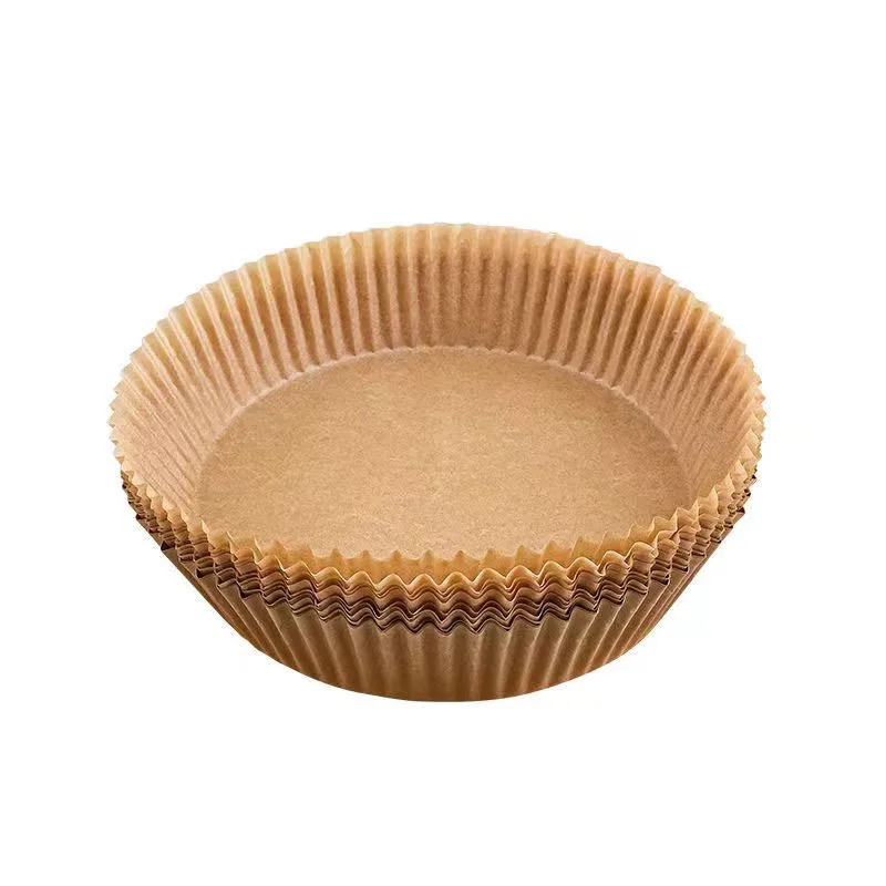 Wholesale Air Fryer Liner Disposable Corrugate Air Fryer Paper Liner Parchment Round Square Shape Air Fryer Paper Liners