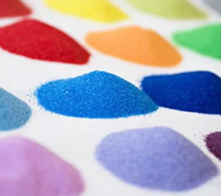 Stock colorful sand dye color sand for wedding decoration  colors for kids sand art act