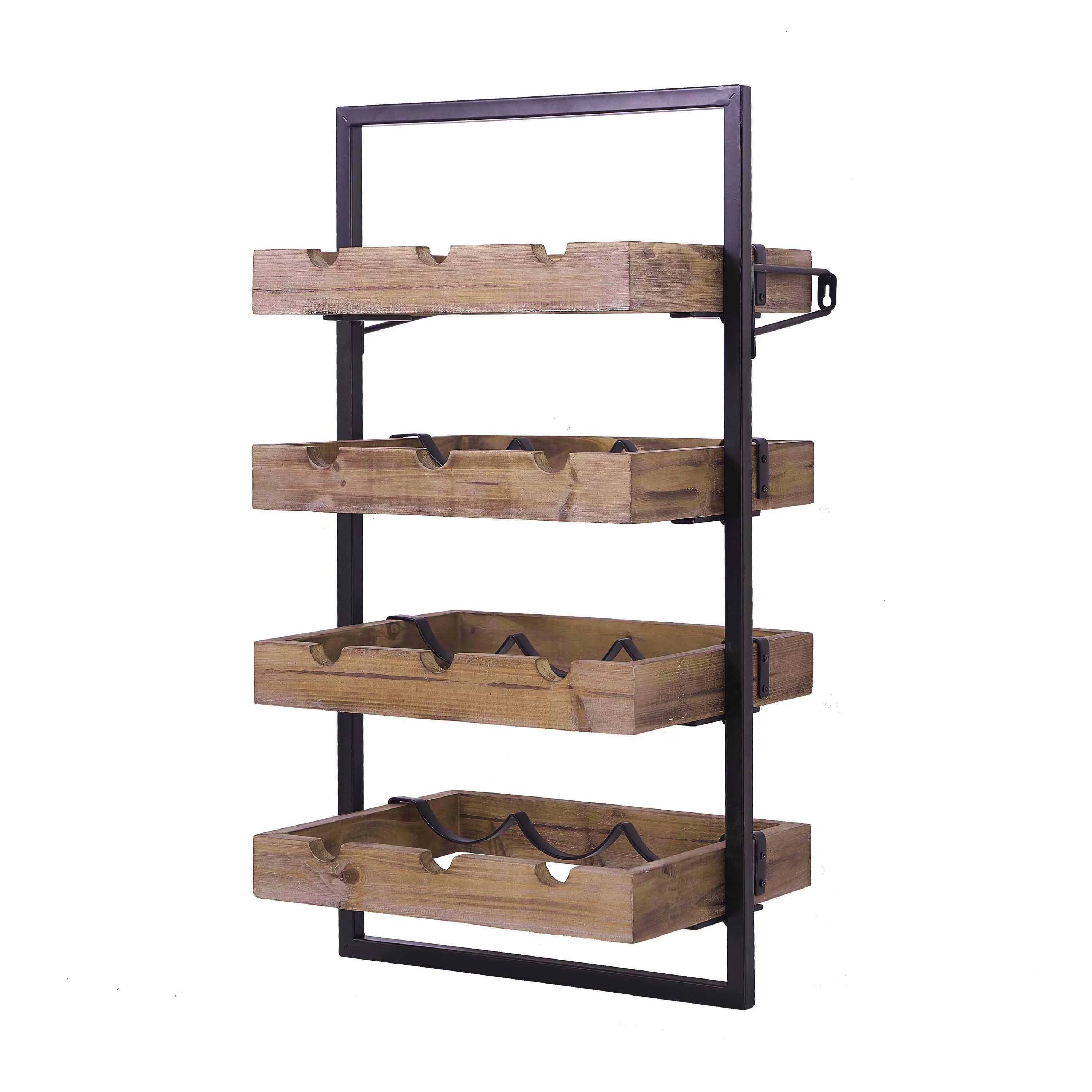 Home modern minimalist wall-mounted wine rack