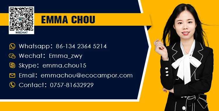 EcoCampor RV база Кемпинг праздничные серебряные фургоны с кухней для