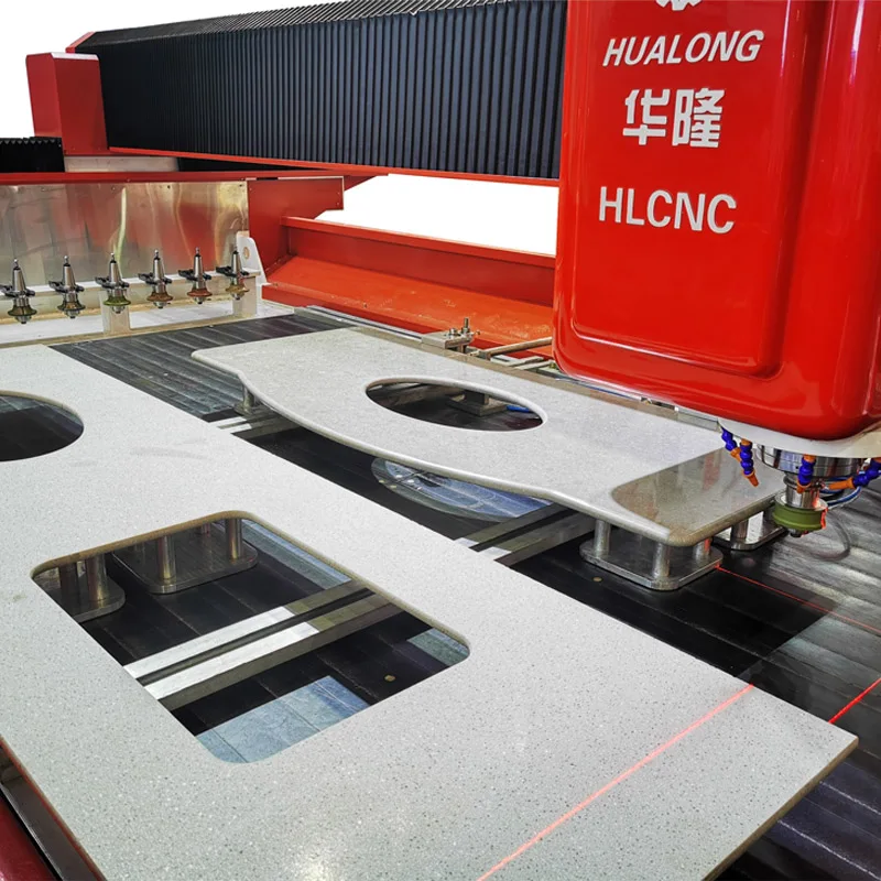 Hualong Machinery Stone Processing Machinery Marble Stone Machining Center For Kitchen Countertops