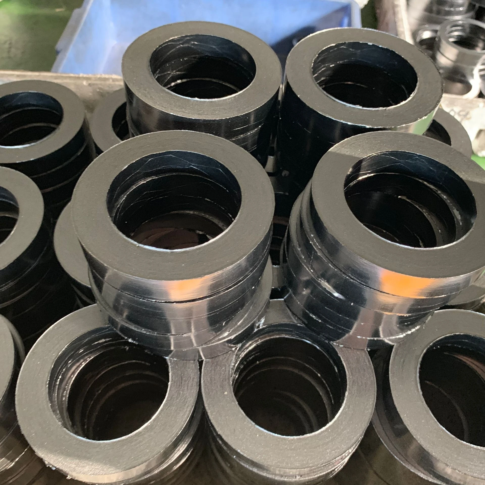 Flexible Graphite Packing Ring / Expanded carbon rings Graphite Valve Seal Ring