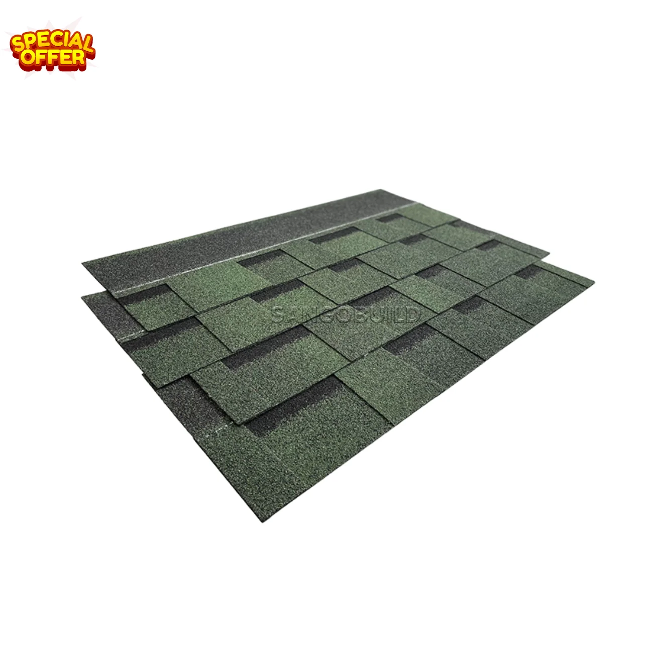 Multiple Architectural Algae Resistant Asphalt Roofing Shingle Bitumen Roofing Sheet