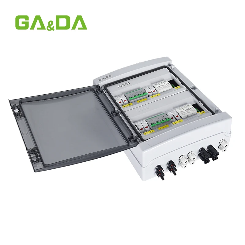 China Manufacture IP65 6 String outdoor waterproof PV Combiner Box