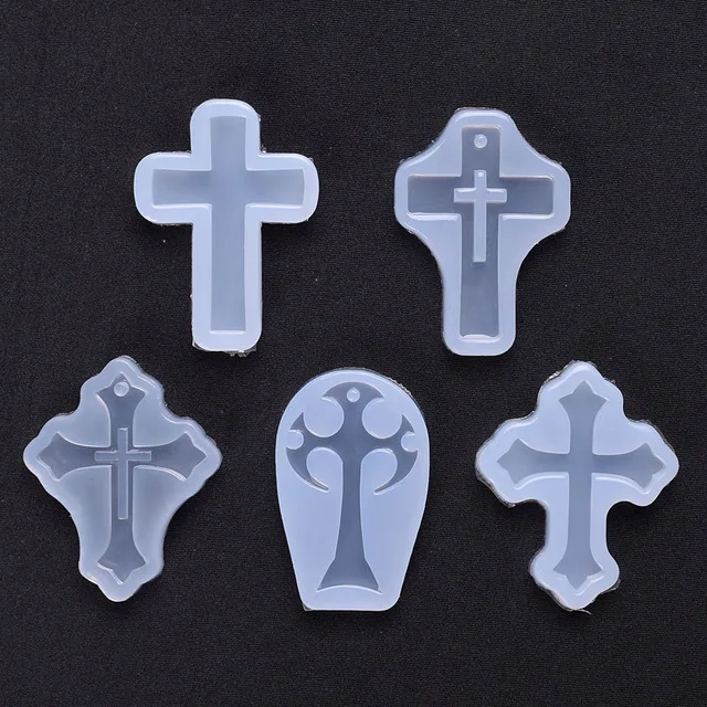 HY Cross Silicone Resin Mold For Jewelry Making Casting Mould Craft Epoxy DIY Tools