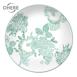 Классический дизайн тонкая костяная китайская тарелка устойчивая тарелка посуда роскошные свадебные вечерние тарелки зарядное устройство Оптовая продажа