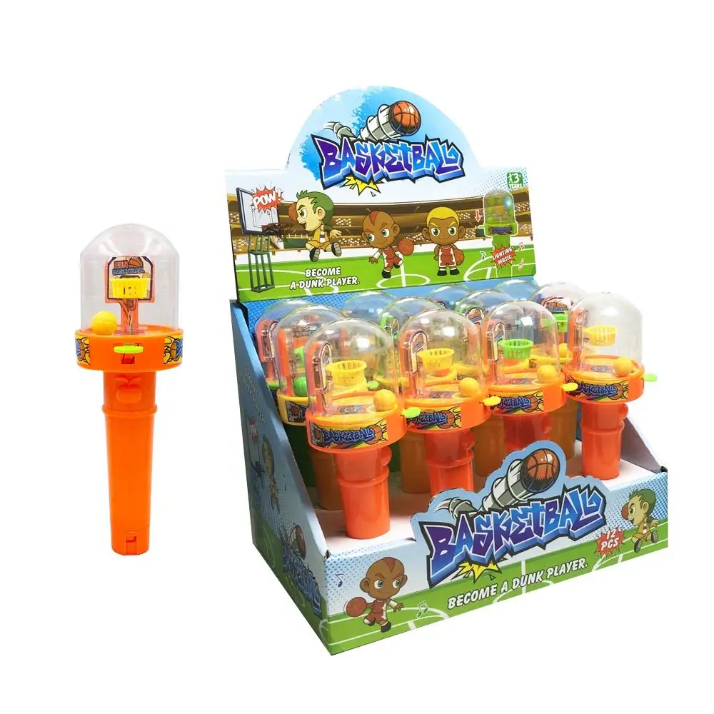 Хит продаж дешевые игрушки для конфет пластиковые мини-игрушки с музыкальными пальцами баскетбольные конфетами детей играющих