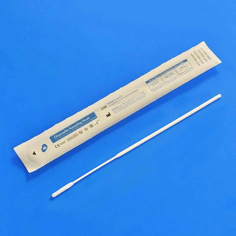 CE Certified Medical Supply Foam Head Nasal Swab Specimen Collection Sponge Swab