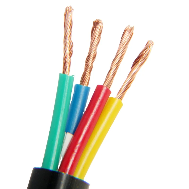 Hot Sale High Quality Flexible Wire Copper 4 Core Pvc Flexible Power Cable
