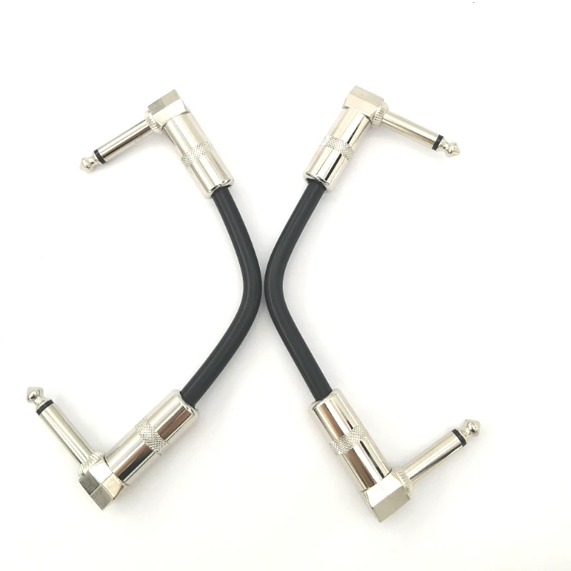 
6 Inch - Pedal, Effects, Patch, Instrument Guitar Patch Cable 1/4 Inch Right Angle guitar effect cable 