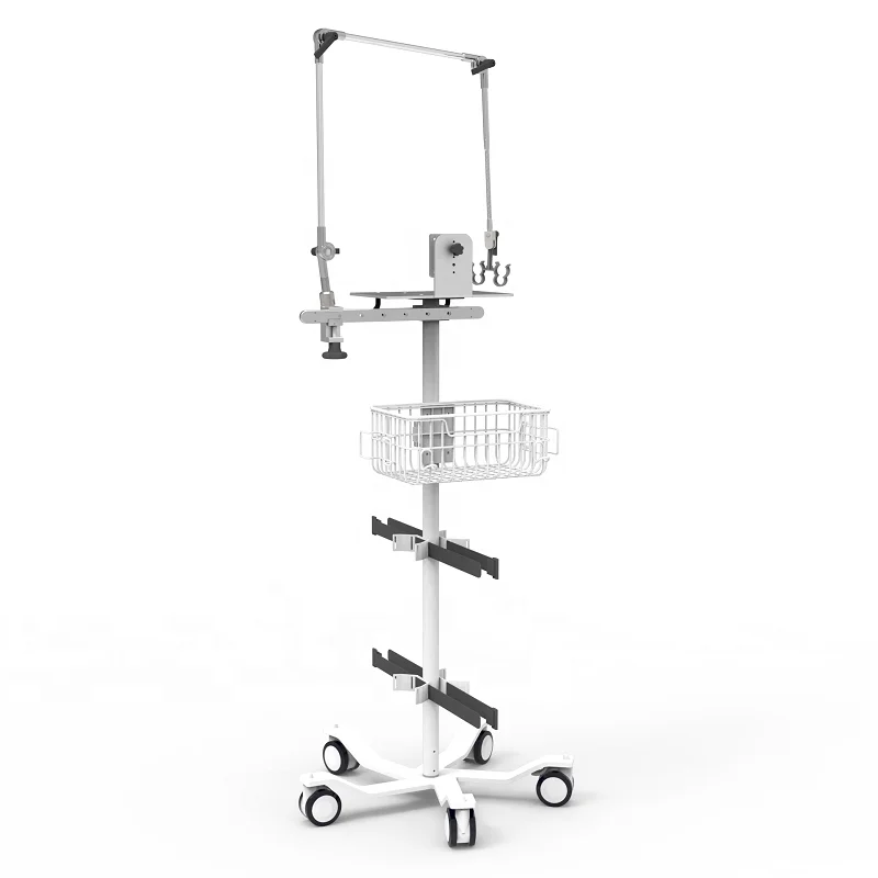 surgical instruments nursing trolley medical cart silent moving medical trolley