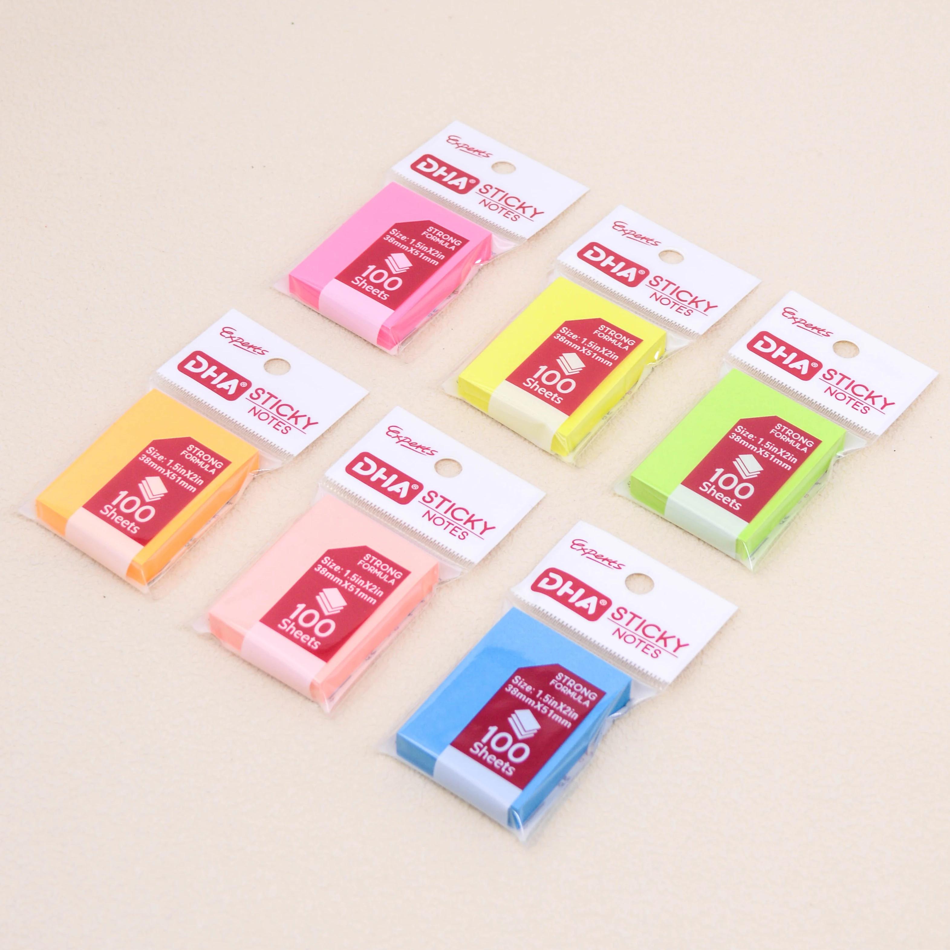 2024 New Stationery Set 3x1 Inch Sticky Nots OEM ODM  Office Stationery Set Memo Pad Notebook for Students