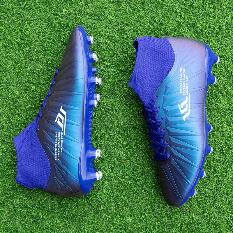 
Turf Shoes Indoor Tiempo Kipsta High Top Boots Original Soccer Gripper Mixed Cleats Football Training Sport Shoes For Men 