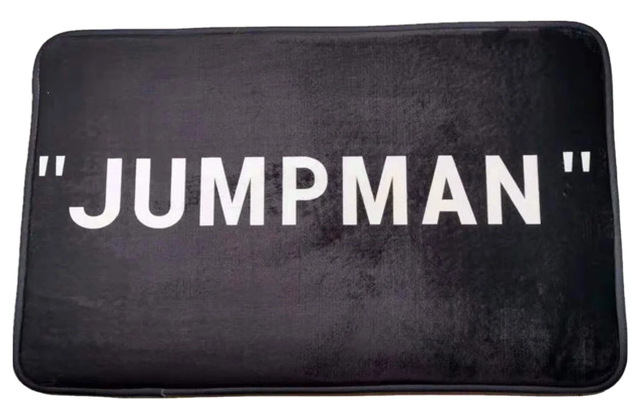 Прыгающий человек Прямая поставка Kiss my air коралловый флисовый коврик отстегивающийся фланелевый коврик пользовательский принт Snkrs кроссовки дверные коврики