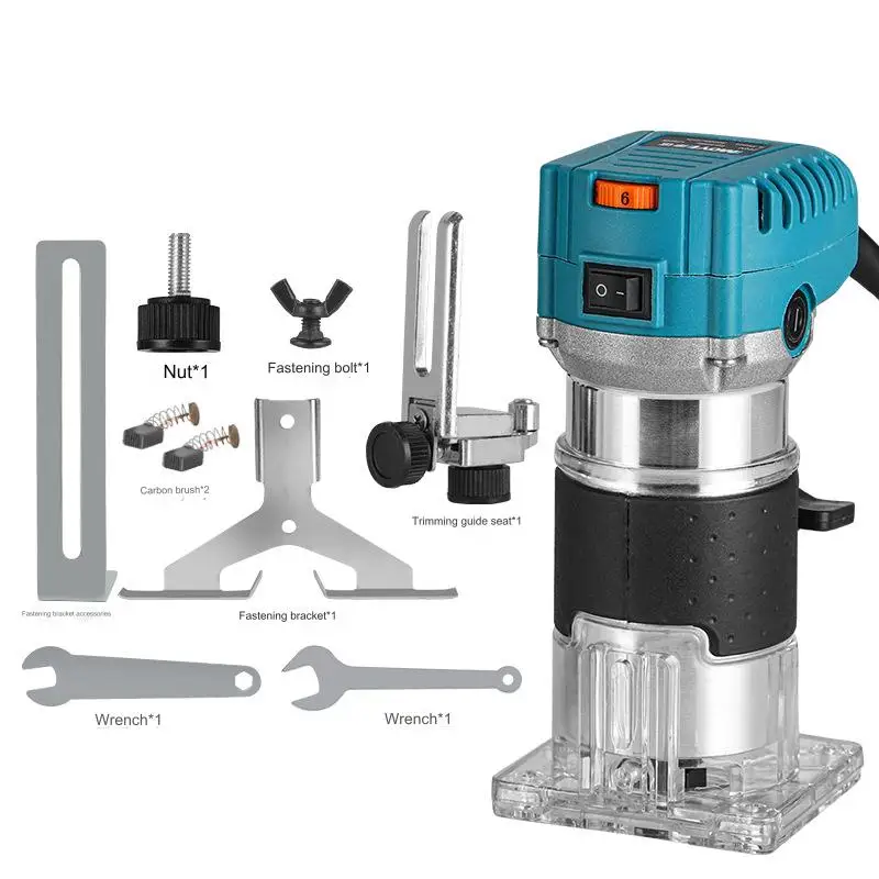 Zmax Electric Trimming Machine Slotting Woodworking Tools Multifunctional Gong Machine Engraving