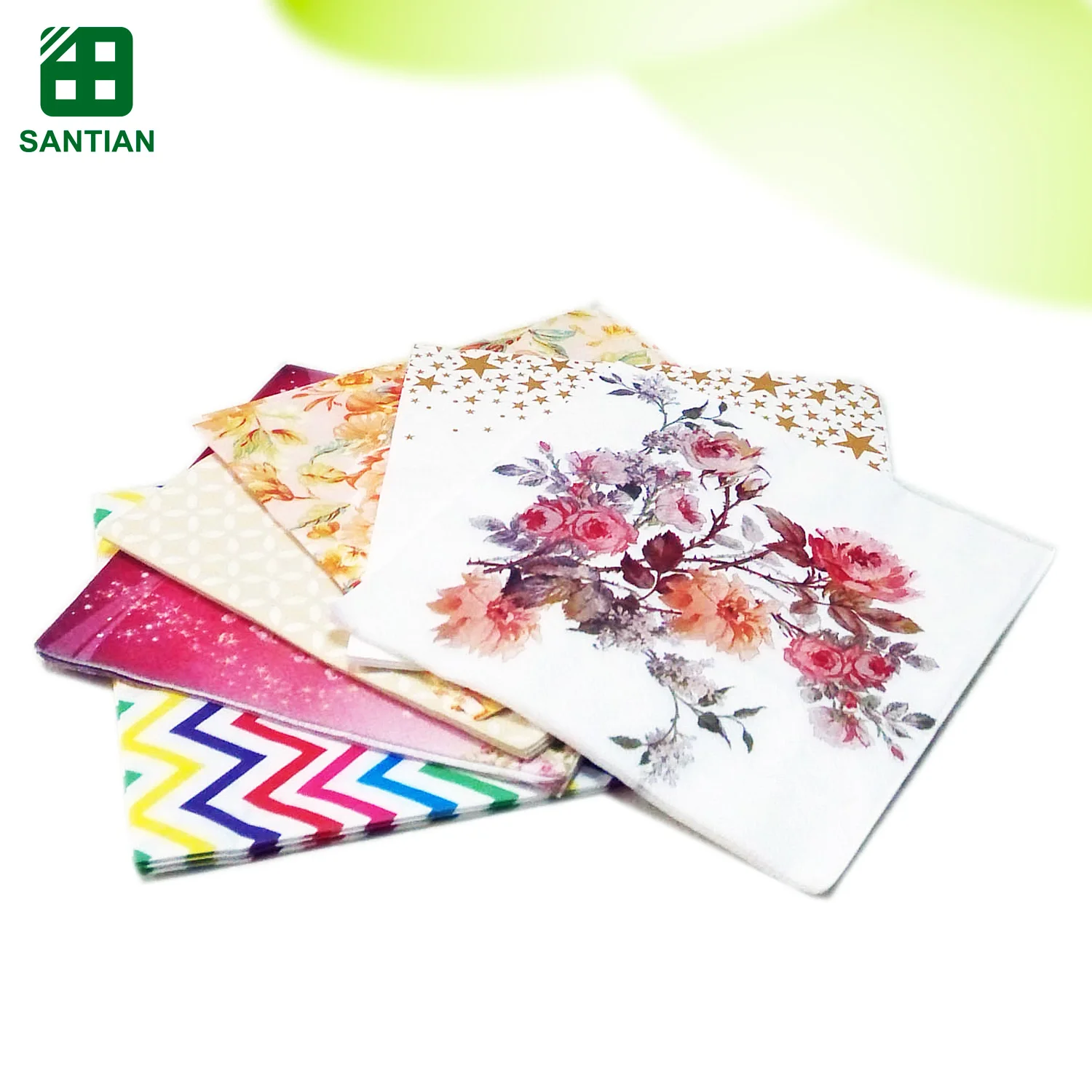 Beautiful Printing Paper Napkins With Decorative Images